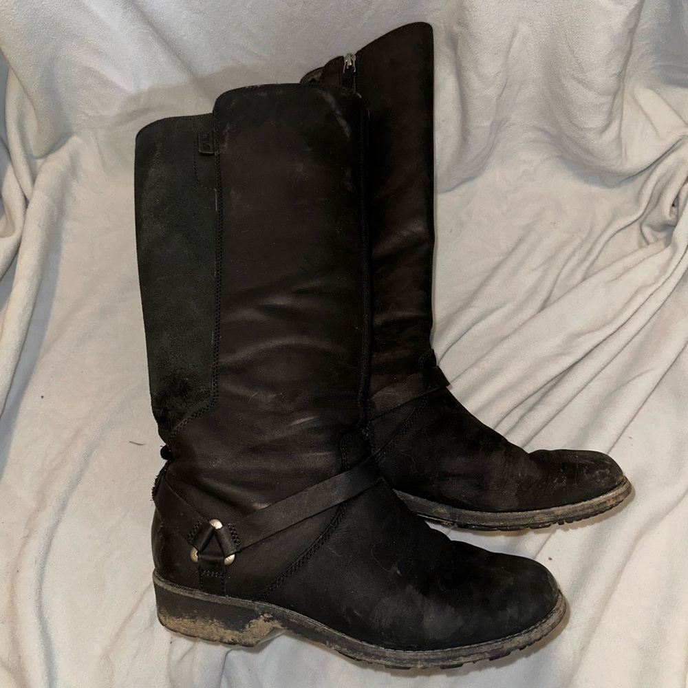 Teva Black Leather Boots